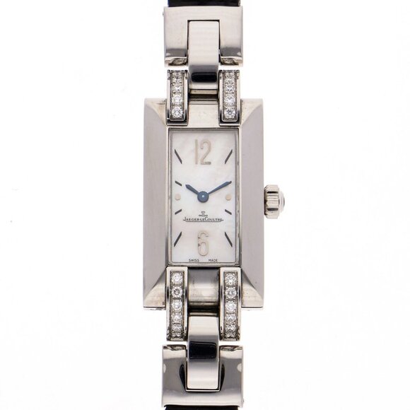 JAEGER-LECOULTRE Watches 460.8.08 Stainless Steel/leather/(Croco) Quartz - Picture 1 of 9